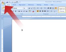 office button in word for mac